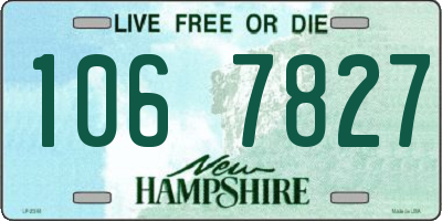 NH license plate 1067827