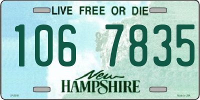 NH license plate 1067835
