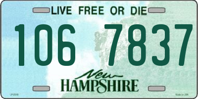 NH license plate 1067837