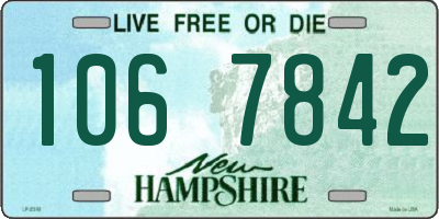 NH license plate 1067842