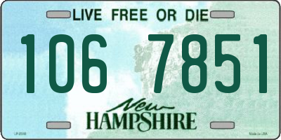 NH license plate 1067851