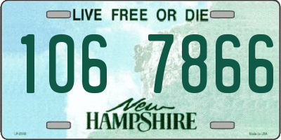 NH license plate 1067866