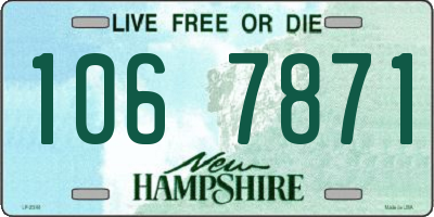 NH license plate 1067871
