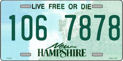 NH license plate 1067878
