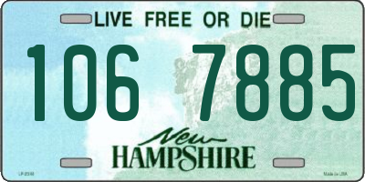 NH license plate 1067885