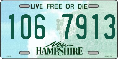NH license plate 1067913