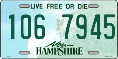NH license plate 1067945