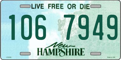 NH license plate 1067949
