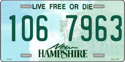 NH license plate 1067963