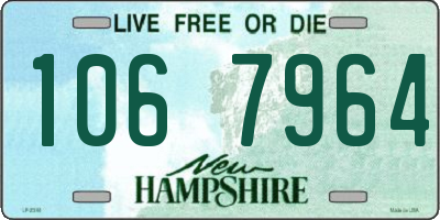 NH license plate 1067964