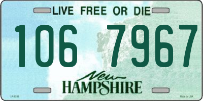 NH license plate 1067967