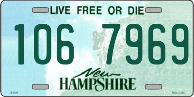 NH license plate 1067969
