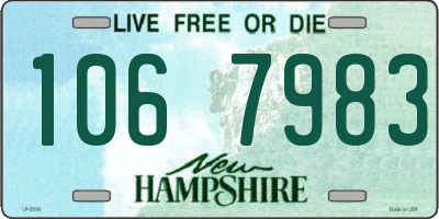 NH license plate 1067983
