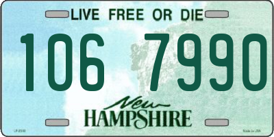 NH license plate 1067990
