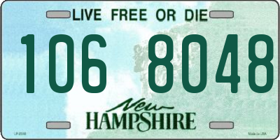 NH license plate 1068048