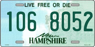 NH license plate 1068052