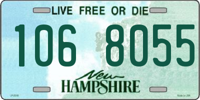 NH license plate 1068055
