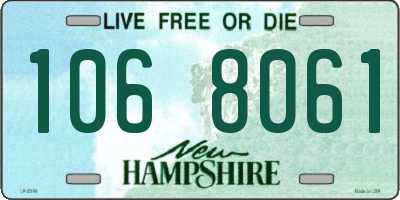 NH license plate 1068061