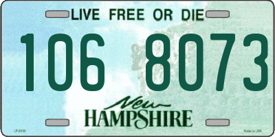 NH license plate 1068073