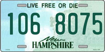 NH license plate 1068075