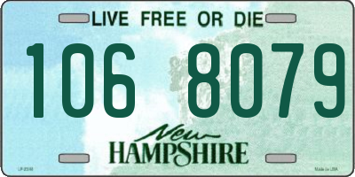 NH license plate 1068079