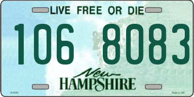 NH license plate 1068083