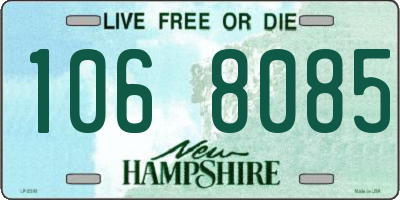 NH license plate 1068085