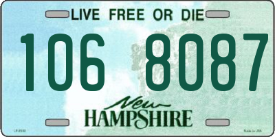 NH license plate 1068087