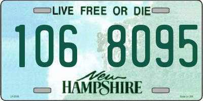 NH license plate 1068095