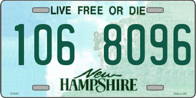 NH license plate 1068096