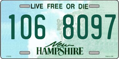 NH license plate 1068097
