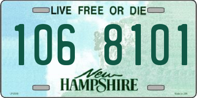 NH license plate 1068101