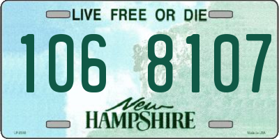 NH license plate 1068107