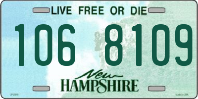NH license plate 1068109