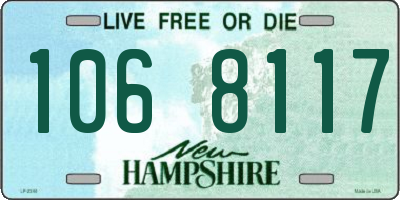 NH license plate 1068117