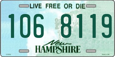 NH license plate 1068119