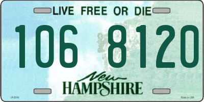 NH license plate 1068120