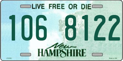 NH license plate 1068122