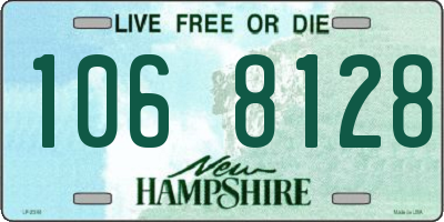 NH license plate 1068128