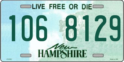 NH license plate 1068129