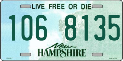 NH license plate 1068135