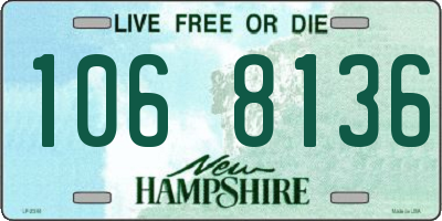 NH license plate 1068136
