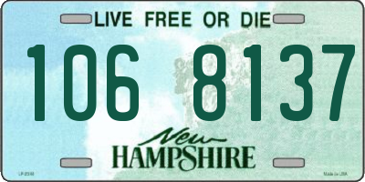 NH license plate 1068137