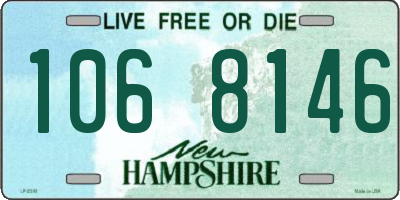 NH license plate 1068146