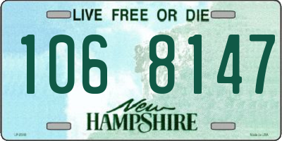 NH license plate 1068147