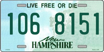 NH license plate 1068151