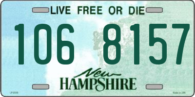 NH license plate 1068157