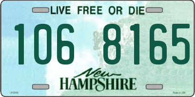 NH license plate 1068165