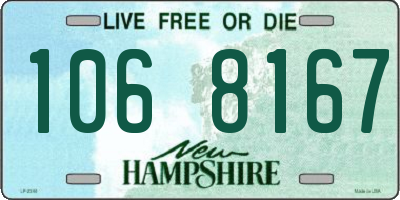 NH license plate 1068167