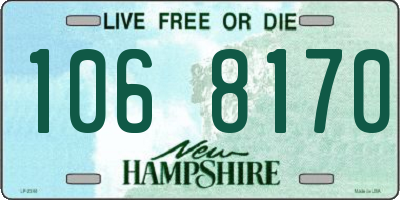 NH license plate 1068170